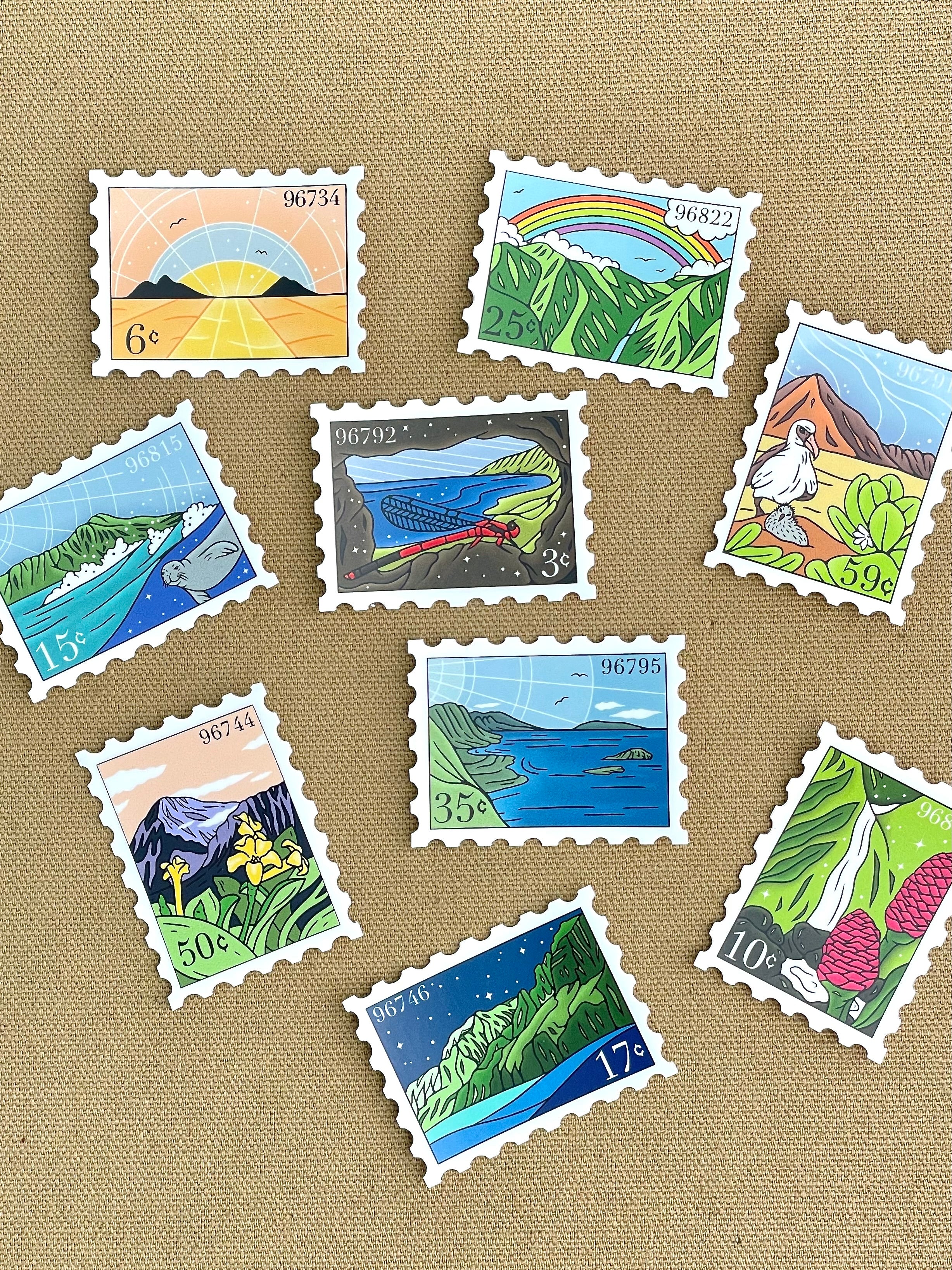 Post Stamp Sticker 10-Pack, Vol 1