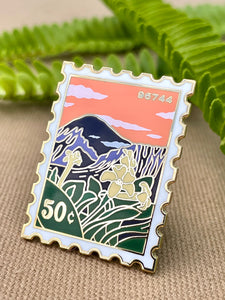 Kāne'ohe Post Stamp Pin