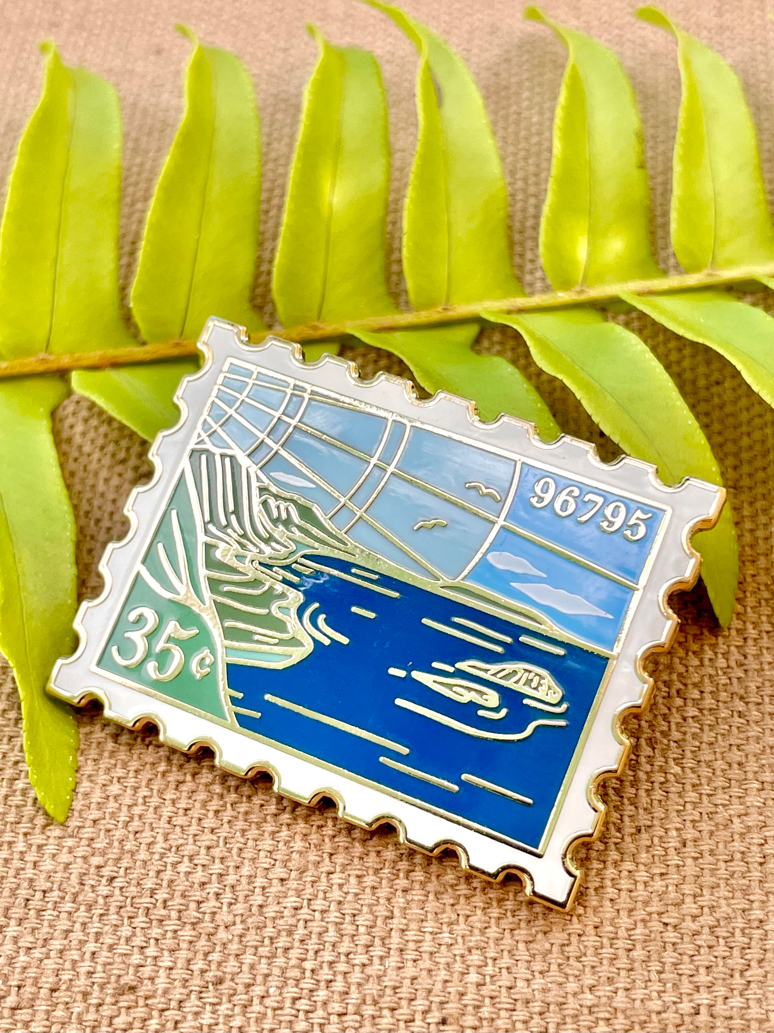 Makapu'u Point Post Stamp Pin
