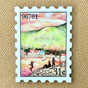 Lahainaluna L Stamp Sticker