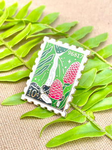 SECONDS ✷ Nu'uanu Valley Post Stamp Pin