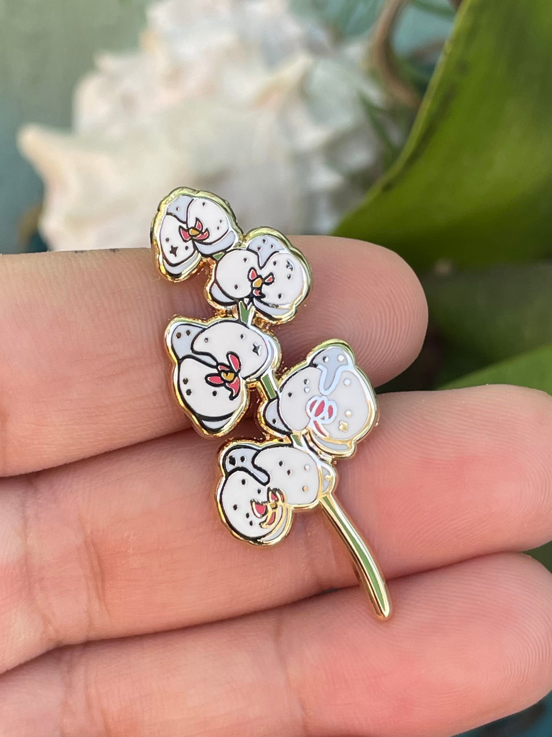 SECONDS ✷ Phalaenopsis Orchid Pin