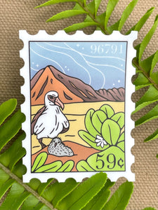 Ka'ena Point Post Stamp Sticker