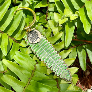 'Plant Native Plants' Kupukupu Keychain