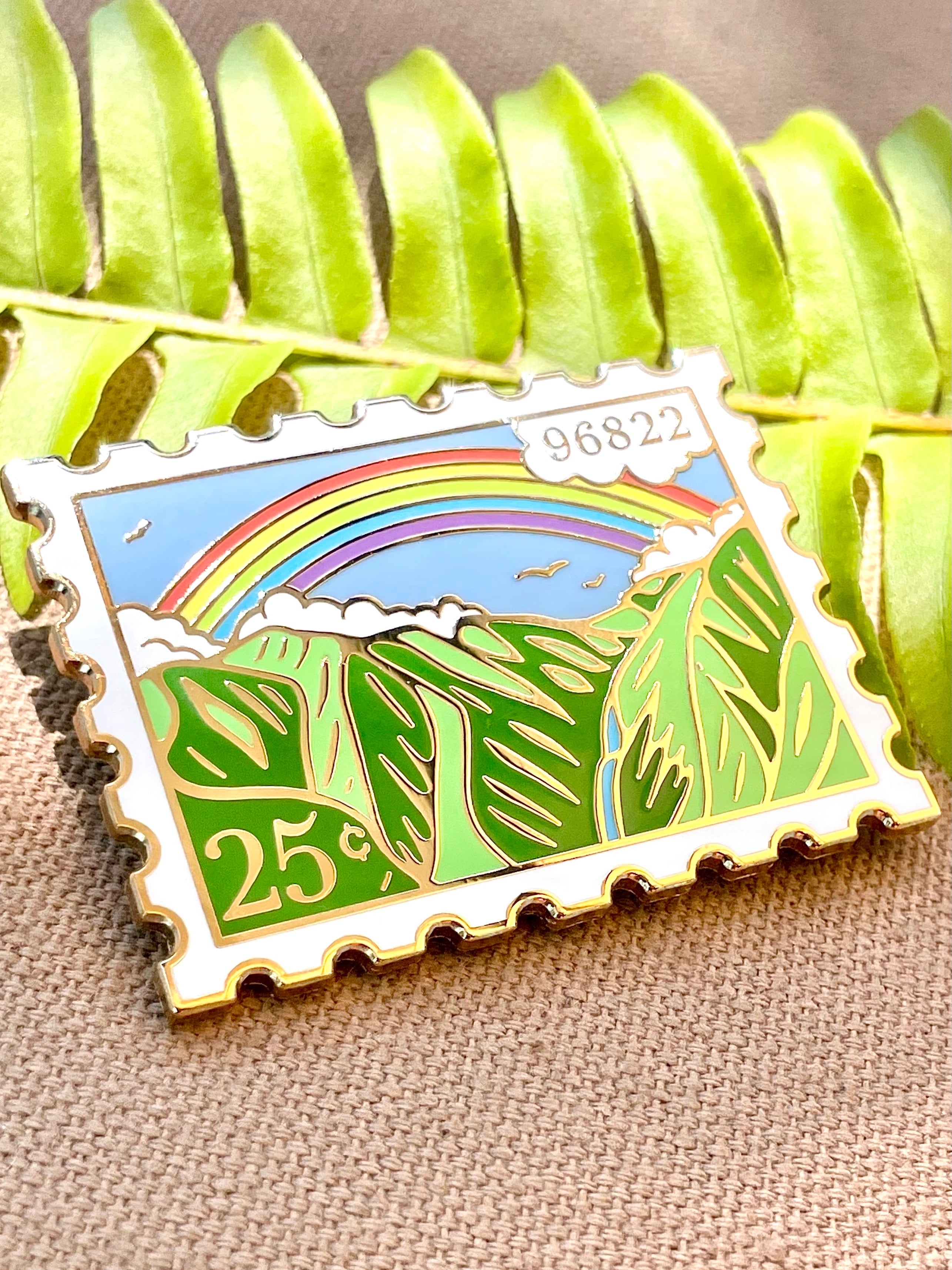 SECONDS ✷ Mānoa Valley Post Stamp Pin