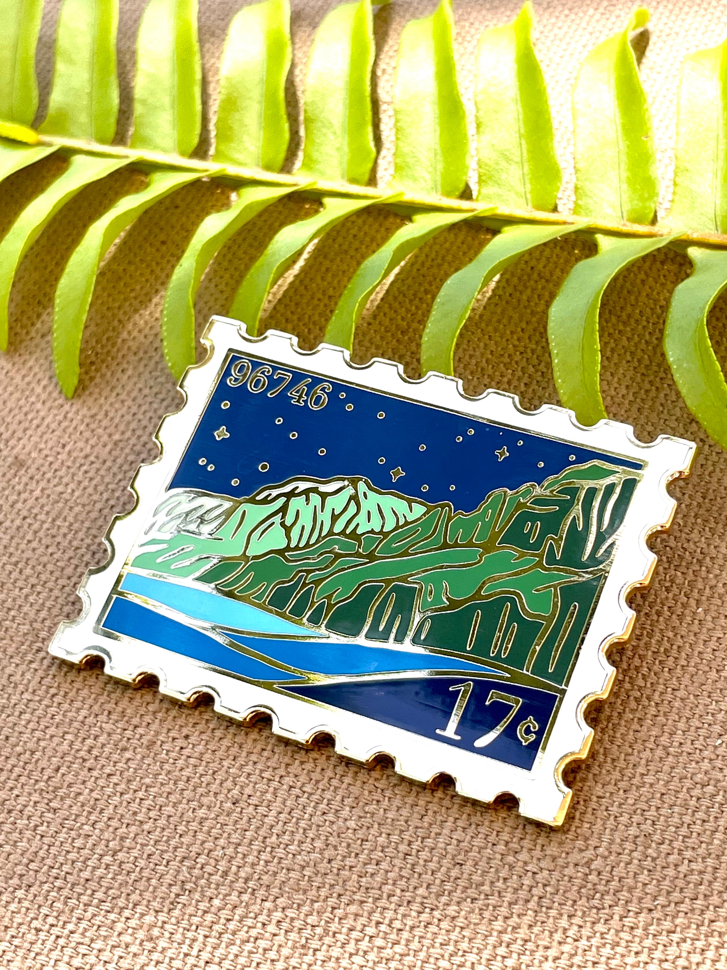 SECONDS ✷ Nā Pali Post Stamp Pin ~ Limited Edition
