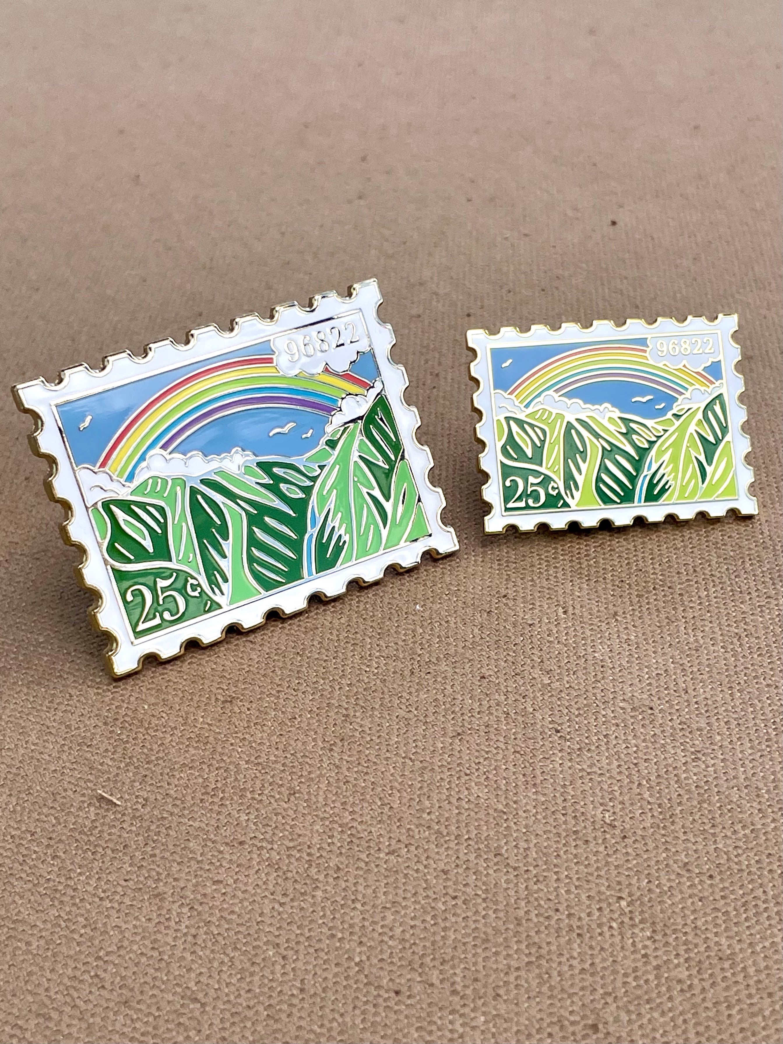 Mānoa Valley Post Stamp Pin